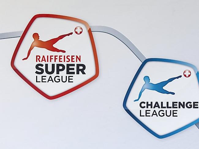 Die Logos der Super League und der Challenge League.