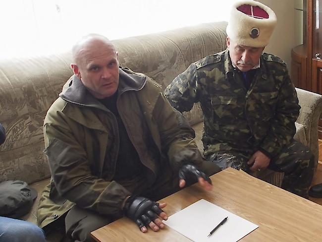 Bei Anschlag getötet: Alexej Mosgowoi (links) in der Ukraine
