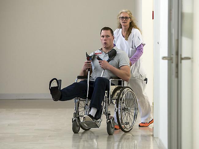 Matthias Sempach im Moment auf Rollstuhl angewiesen