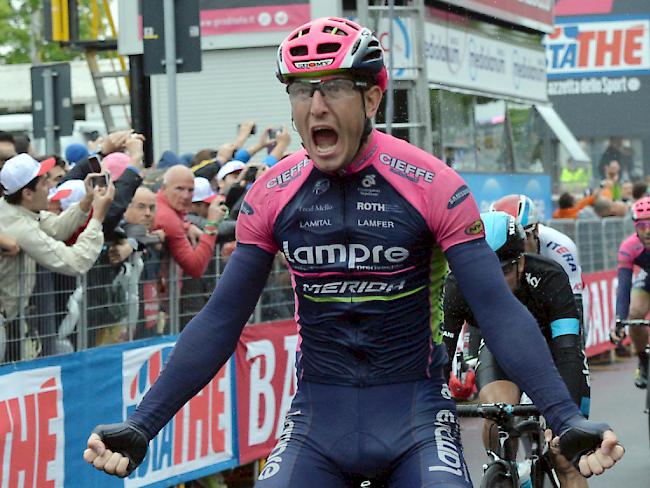 Sacha Modolo (hier bei seinem Sieg in Jesolo) triumphiert auch in Lugano