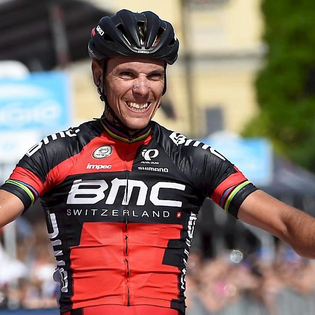 Der Belgier Philippe Gilbert freut sich über seinen zweiten Etappensieg am diesjährigen Giro d