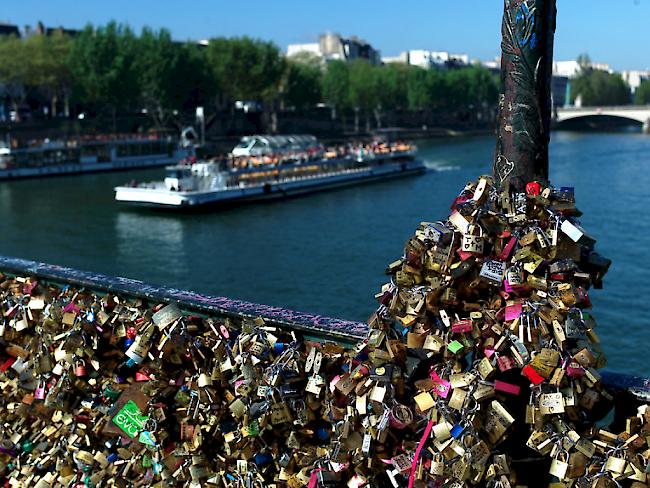 Die "Liebesschlösser" an der Pont des Arts in Paris sollen endgültig verschwinden